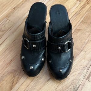 Michael Kors Black Clog/Mule